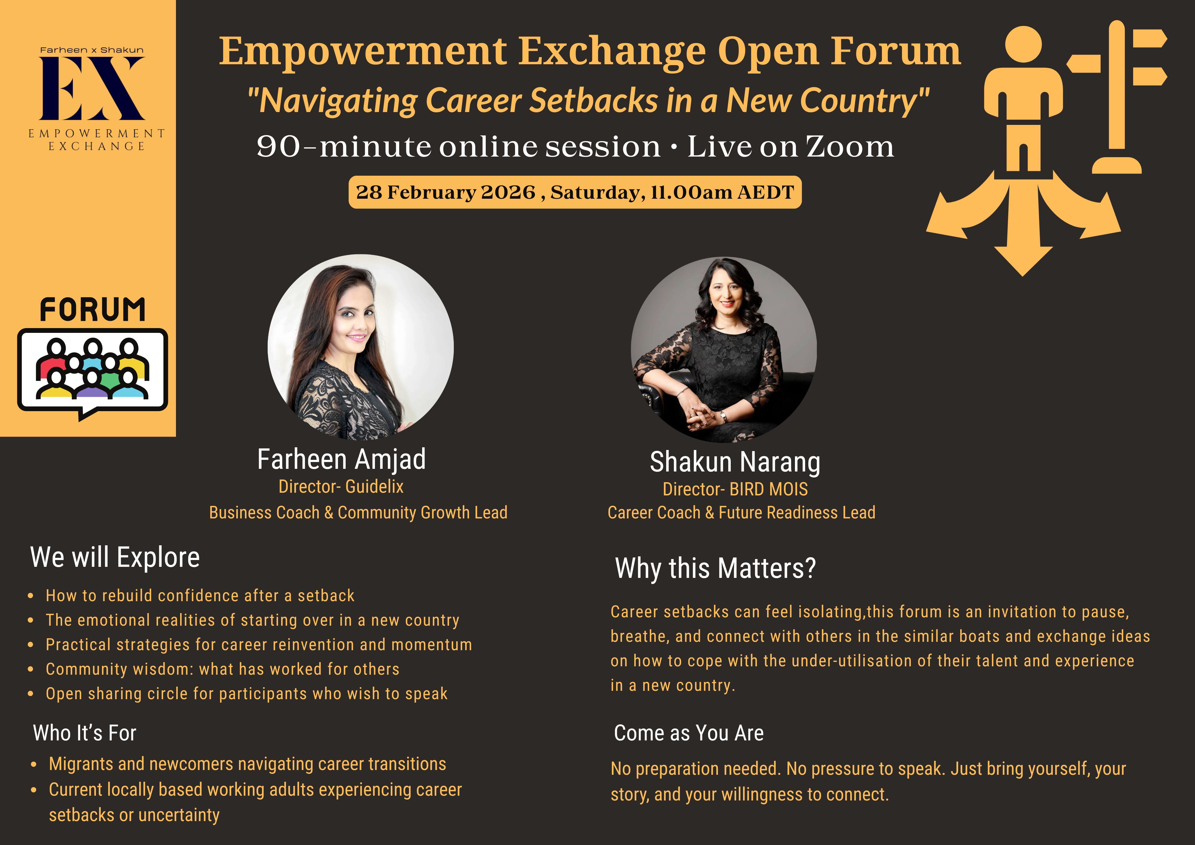 Career setbacks in a new country? Open dialogue matters.