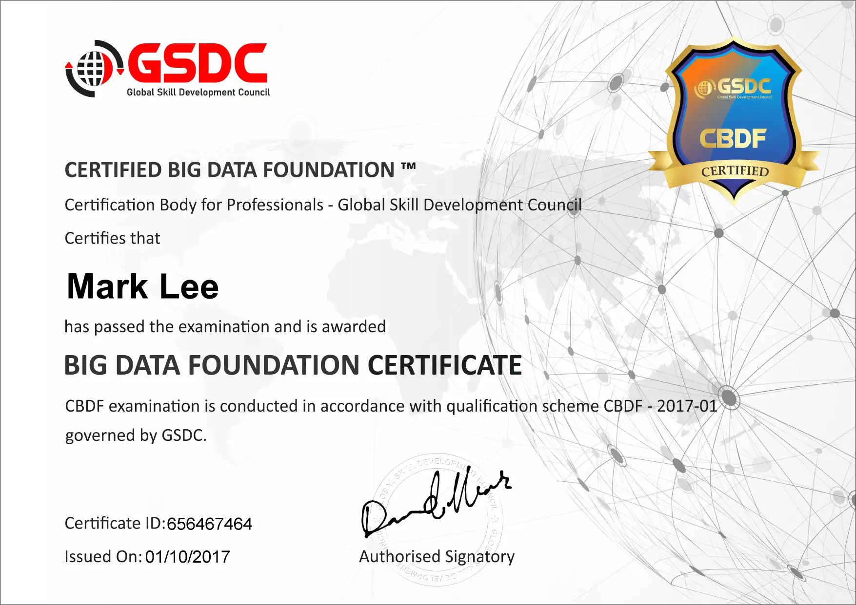 Certified Big Data Foundation
